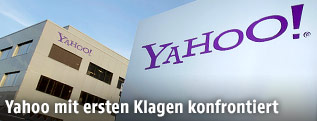 Yahoo-Gebäude mit Schriftzug