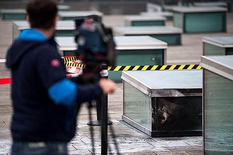 © APA/AP/dpa/Arno Burgi Anschlagsort International Congress Center in Dresden