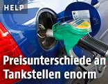 Auto wird betankt