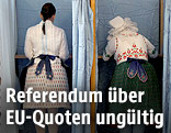 Stimmabgabe im Wahllokal