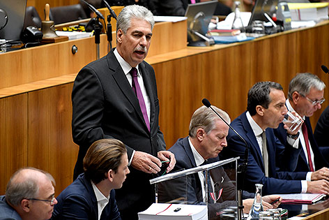 © APA/Roland Schlager Finanzminister Hans Jörg Schelling während der Budgetrede