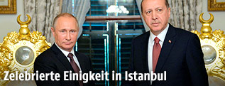 Russlands Präsident Wladimir Putin und der türkische Präsident Tayyip Erdogan