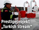 Arbeiter bei einer Gaspipeline westlich von Ankara