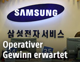 Samsung-Logo an der Wand