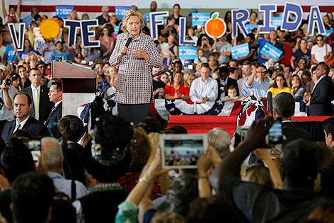 Hillary Clinton in Coral Springs, Florida