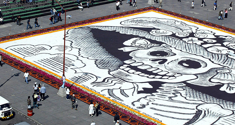 © APA/AFP/Jorge Uzon Straßengemälde