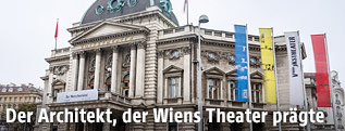 Das Volkstheater in Wien gebaut von den Architekten Fellner und Helmer der Architekten Fellner und Helmer
