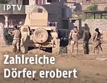 Irakische Soldaten in einem Dorf