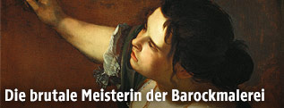 Selbstporträt der italienischen Barockmalerin Artemisia Gentileschi, um 1638–39