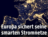 Satellitenbild von Europa bei Nacht