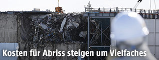 Abrissarbeiten beim Atomkraftwerk Fukushima