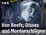 Bild von Tupac an einer Hauswand