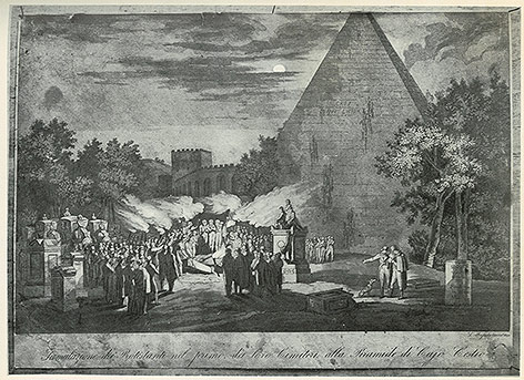 © Public Domain Bildnis zeigt protestantischen Friedhof in Rom
