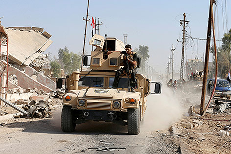 © Reuters/Ahmed Jadallah Irakischer Soldat in Karakosch