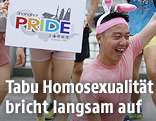 Teilnehmer der LBTI-Parade in Schanghai