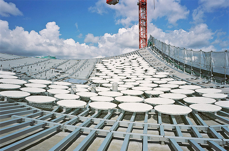 © Elbphilharmonie/Oliver Heissner Dachpailletten der Elbphilharmonie