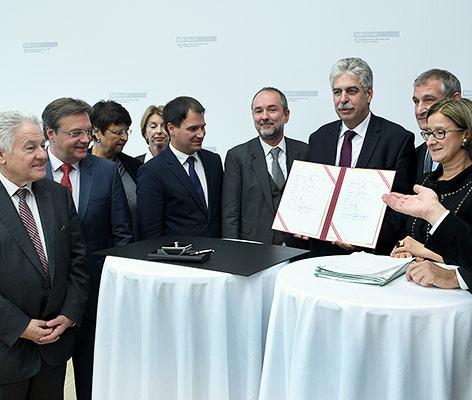 © APA/Roland Schlager Unterzeichnung des Finanzausgleichs
