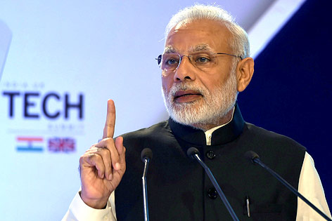 © APA/AFP/Prakash Singh Der indische Premier Narendra Modi