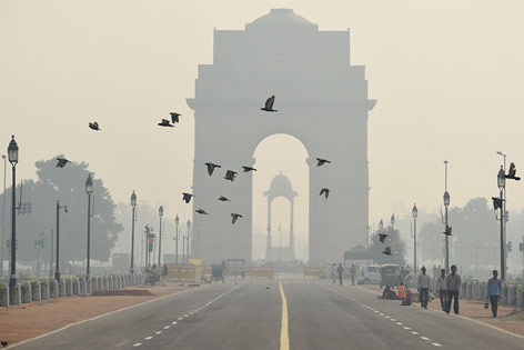 © APA/AFP Smog in Dheli