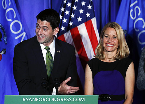 © APA/AP/Paul Sancya Paul Ryan mit seiner Frau Janna