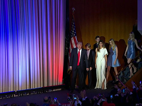 © ORF Donald Trump und Familie