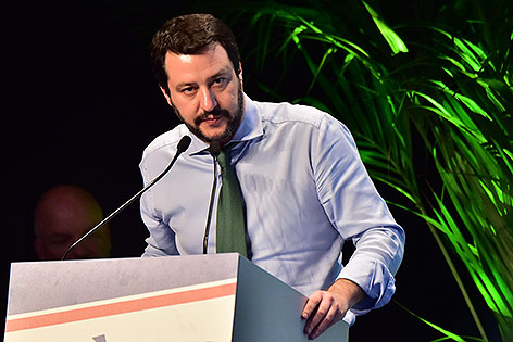 © APA/AFP/Giuseppe Cacace Lega-Nord-Chef Matteo Salvini
