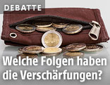 M&uuml;nzen in einer Geldb&ouml;rse