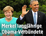 Angela Merkel (deutsche Kanzlerin) und Barack Obama (US-Präsident)