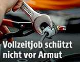 Zange und Schraubenschlüssel