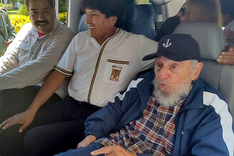 Evo Morales  und Fidel Castro