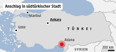 © Grafik: APA/ORF.at Karte von der Türkei