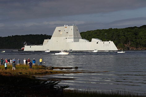 © APA/AP/Robert F. Bukaty Der Zerstörer USS Zumwalt