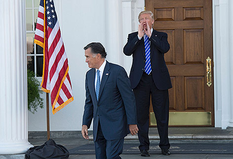 © APA/AFP/Don Emmert Mitt Romney und Donald Trump