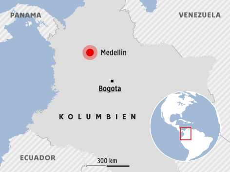Karte zu Kolumbien