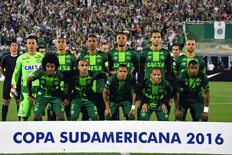 Die Mitglieder des brasilianischen Erstligateams Chapecoense