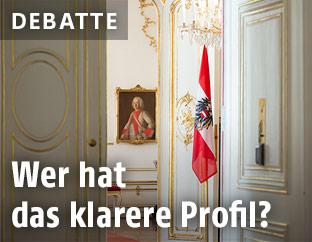 Innenraum der Pr&auml;sidentschaftskanzlei in der Wiener Hofburg