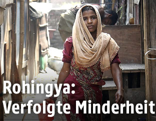 Weiblicher Rohingya Flüchtling