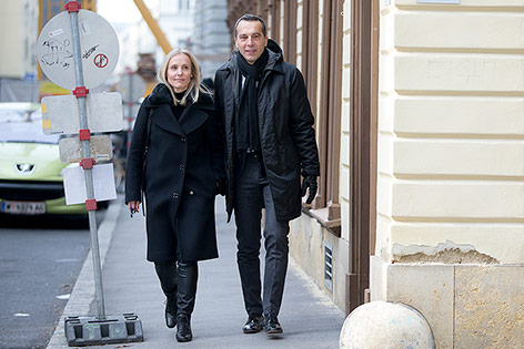 © APA/Georg Hochmuth Bundeskanzler Christian Kern und seine Frau Eveline Steinberger-Kern