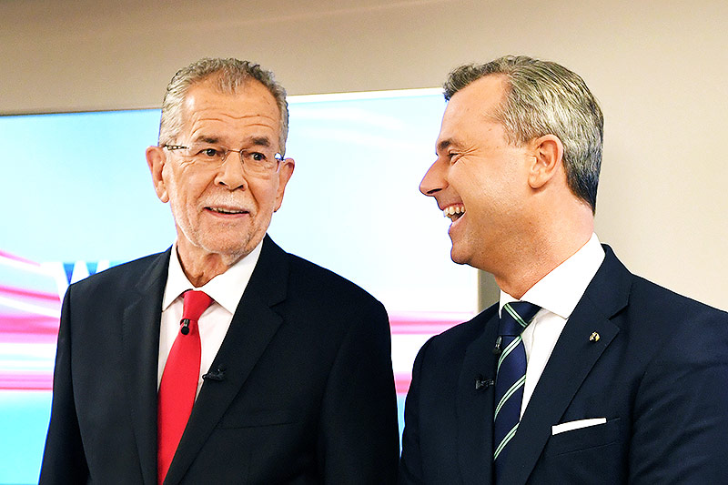 © APA/Roland Schlager Alexander van der Bellen und Norbert Hofer