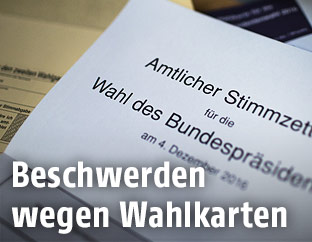Wahlkarte mit Kuvert