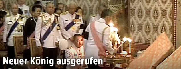 Proklamation von Thailands neuem König