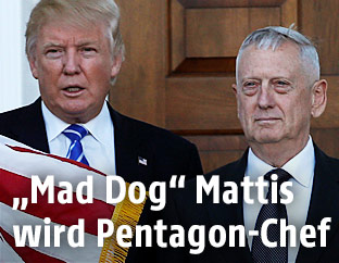Donald Trump und sein zukünftiger Verteidigungsminister James Mattis