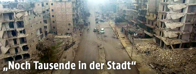 Straßenzug in Aleppo