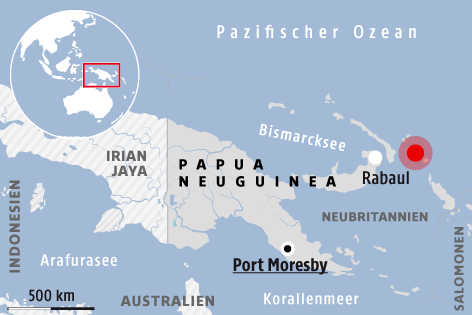 © APA/ORF.at Karte zeigt Epizentrum des Erdbebens
