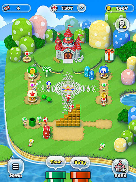 © Nintendo Spielszene aus Nintendo Mario Run