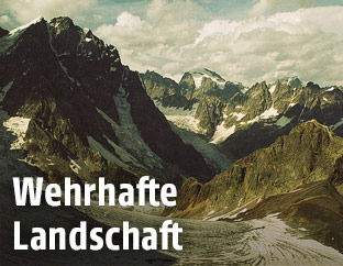 Landschaftsansicht von Swanetien in Georgien