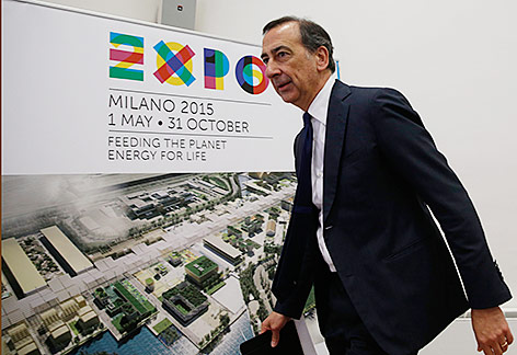 © AP/Luca Bruno Malands Bürgermeister Sala als EXPO-Chef im Jahr 2015
