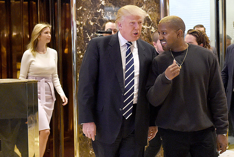 Donald Trump trifft Kayne West im Trump-Tower