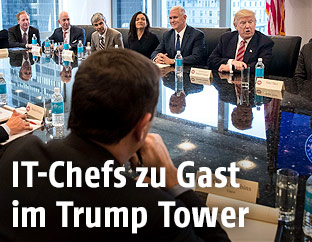 Donald Trump und Tech CEO's