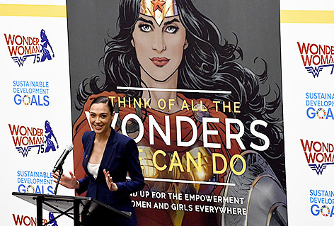 Schauspielerin Gal Gadot bei der Präsentation